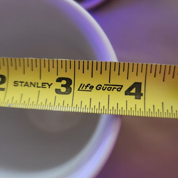 Christmas Holiday Royal Norfolk Santa Mug  No Peeking written on it. Set of 2 - Picture 8 of 8